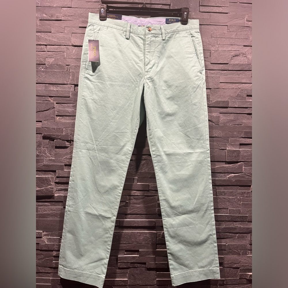Polo Ralph Lauren Stretch Cotton Twill Straight Fit Chino Pants 33x32